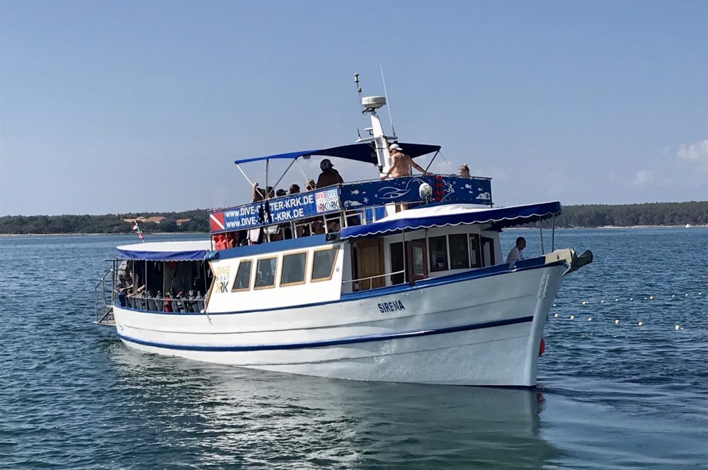 Tagestouren mit Tauchboot Sirena DIVE CENTER KRK in Kroatien